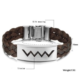 Uitstekende Kwaliteit Bruine Titanium Armband