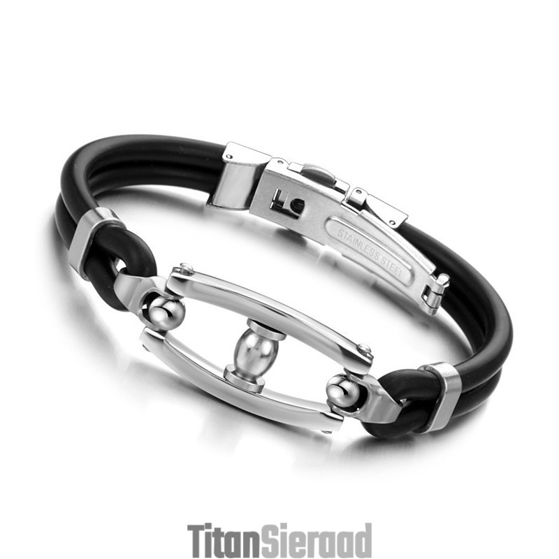 Breed Scala Aan Titanium Siliconen Armbanden Breed Scala Aan Titanium Siliconen Armbanden