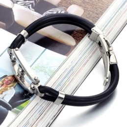 Breed Scala Aan Titanium Siliconen Armbanden