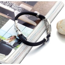 Breed Scala Aan Titanium Siliconen Armbanden