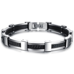 Hoogwaardige Mannelijke Titanium Siliconen Armband
