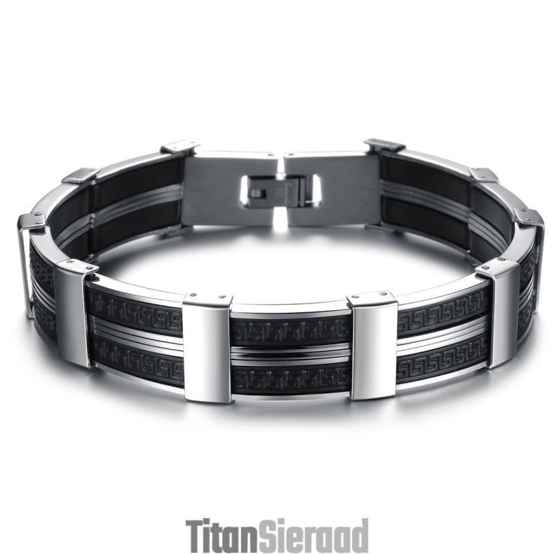 Wereldwijd Bekende Mannelijke Titanium Siliconen Armband