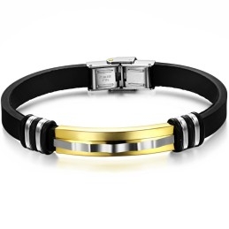Breed Scala Aan Titanium Siliconen Armbanden