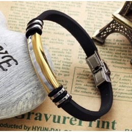 Breed Scala Aan Titanium Siliconen Armbanden