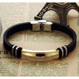 Breed Scala Aan Titanium Siliconen Armbanden