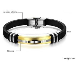 Breed Scala Aan Titanium Siliconen Armbanden