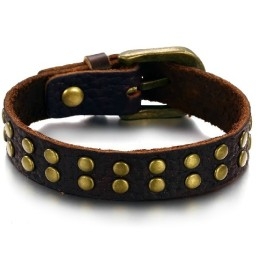 Betrouwbare Kwaliteit Retro Titanium Leren Armband