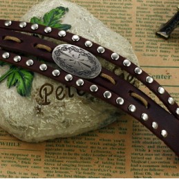 Kwaliteit En Kwantiteit Gegarandeerde Mannelijke Retro Titanium Leren Armband