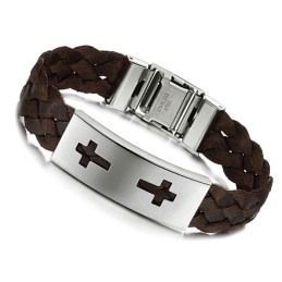 Stabiele Kwaliteit Kruis Titanium Armband