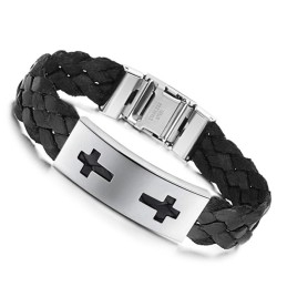 Stabiele Kwaliteit Kruis Titanium Armband