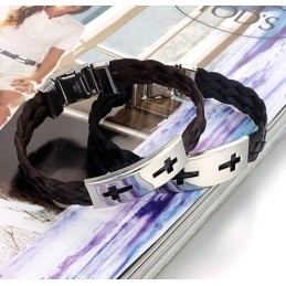 Stabiele Kwaliteit Kruis Titanium Armband