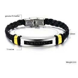 Goed Verkopende Titanium Leren Armband Over De Hele Wereld