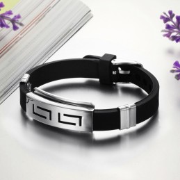 Uitstekende Kwaliteit Mannelijke Titanium Siliconen Armband