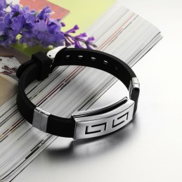 Uitstekende Kwaliteit Mannelijke Titanium Siliconen Armband