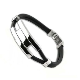 Kwaliteit En Kwantiteit Gegarandeerde Mannelijke Beknopte Titanium Siliconen Armband