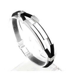Kwaliteit En Kwantiteit Gegarandeerde Mannelijke Beknopte Titanium Siliconen Armband