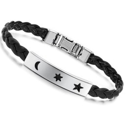 Duurzame Titanium Leren Armband