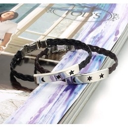 Duurzame Titanium Leren Armband