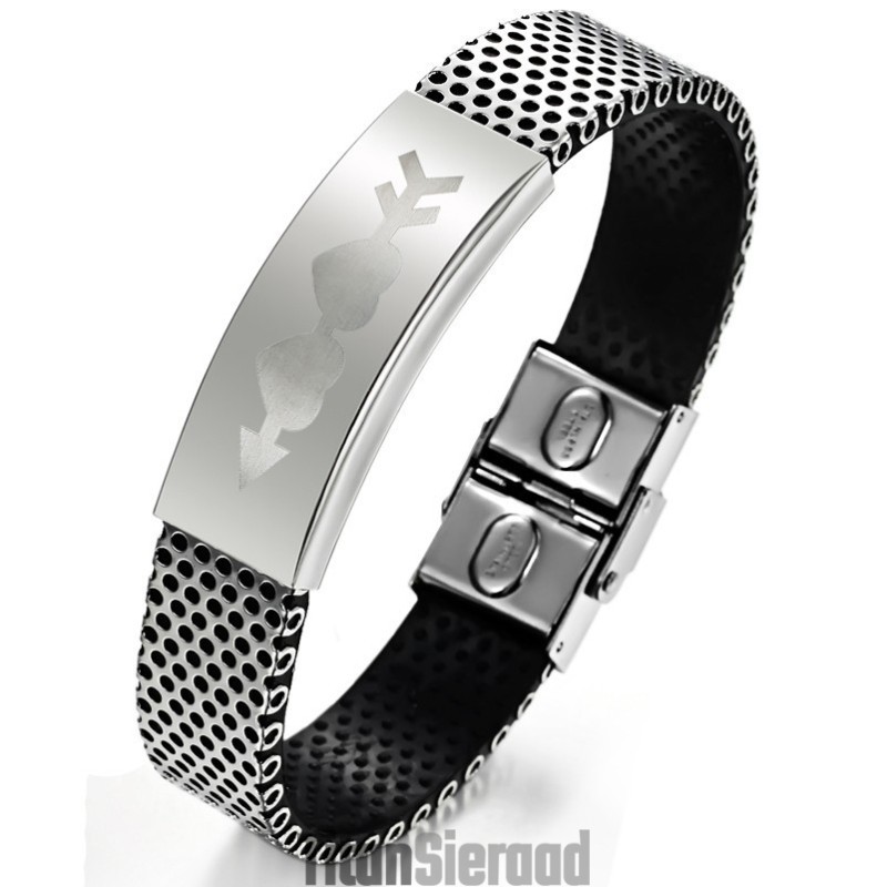 Om Een Lang Verhaal Te Hebben: Een Titanium Leren Armband Om Een Lang Verhaal Te Hebben: Een Titanium Leren Armband
