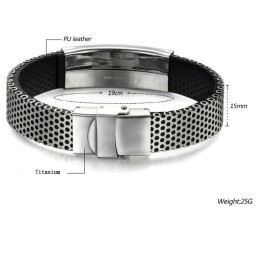 Om Een Lang Verhaal Te Hebben: Een Titanium Leren Armband