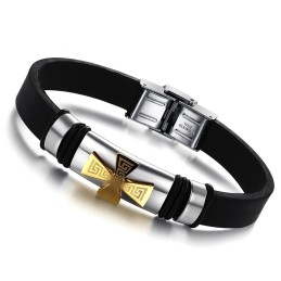 Bekend Om Zijn Hoogwaardige Mannelijke Titanium Siliconen Armband
