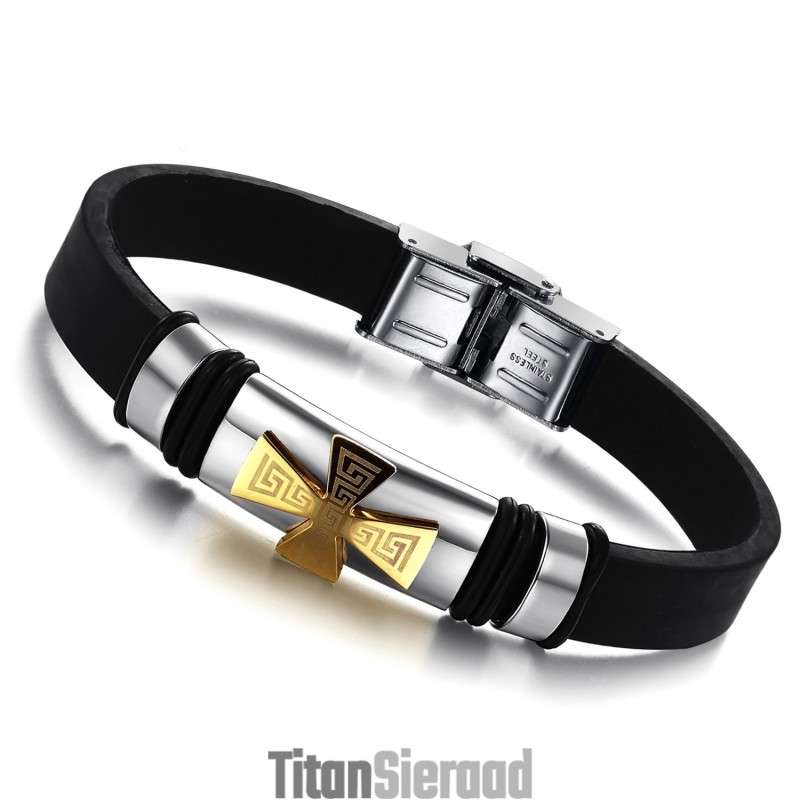 Bekend Om Zijn Hoogwaardige Mannelijke Titanium Siliconen Armband Bekend Om Zijn Hoogwaardige Mannelijke Titanium Siliconen Armband