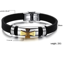Bekend Om Zijn Hoogwaardige Mannelijke Titanium Siliconen Armband