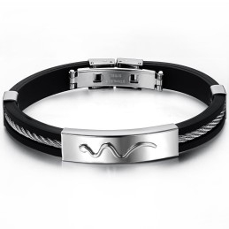 Betrouwbare Reputatie Viper Titanium Leren Armband