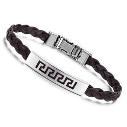 De Koning Van De Hoeveelheid Vrouwelijke Titanium Leren Armband