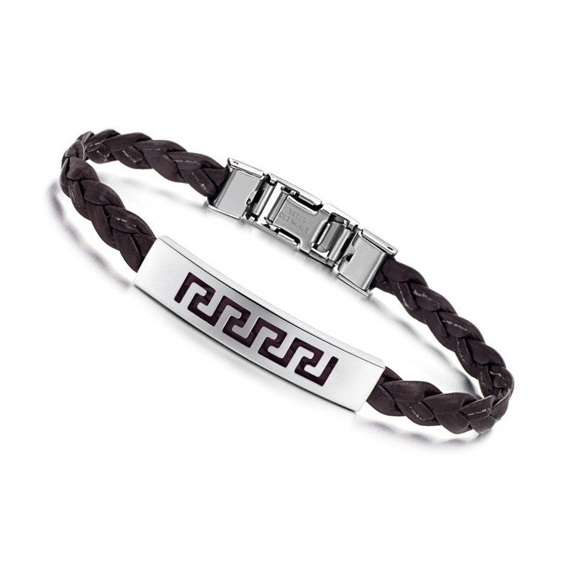 De Koning Van De Hoeveelheid Vrouwelijke Titanium Leren Armband De Koning Van De Hoeveelheid Vrouwelijke Titanium Leren Armband