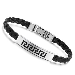 De Koning Van De Hoeveelheid Vrouwelijke Titanium Leren Armband