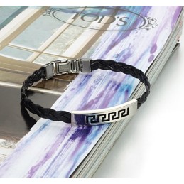 De Koning Van De Hoeveelheid Vrouwelijke Titanium Leren Armband