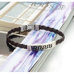 De Koning Van De Hoeveelheid Vrouwelijke Titanium Leren Armband