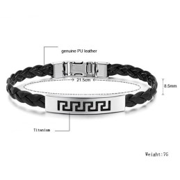 De Koning Van De Hoeveelheid Vrouwelijke Titanium Leren Armband
