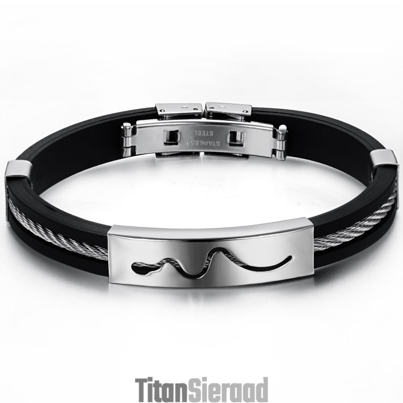 Duurzame Holle Titanium Siliconen Armband