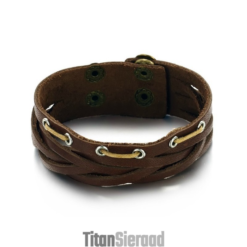 Superieure Kwaliteit Titanium Leren Armband Superieure Kwaliteit Titanium Leren Armband