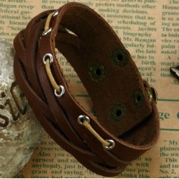 Superieure Kwaliteit Titanium Leren Armband