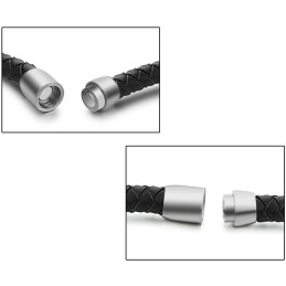 Stabiele Kwaliteit Vrouwelijke Titanium Leren Armband