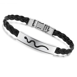 Betrouwbare Reputatie Vrouwelijke Titanium Leren Armband