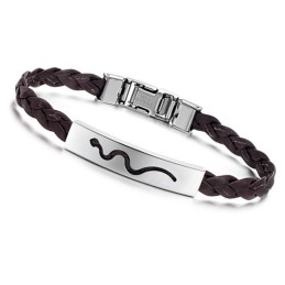 Betrouwbare Reputatie Vrouwelijke Titanium Leren Armband