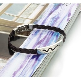 Betrouwbare Reputatie Vrouwelijke Titanium Leren Armband