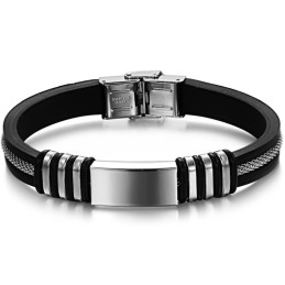 Breed Scala Aan Titanium Siliconen Armbanden