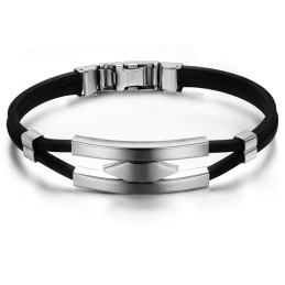 Armband Van Hoogwaardig Titanium En Siliconen