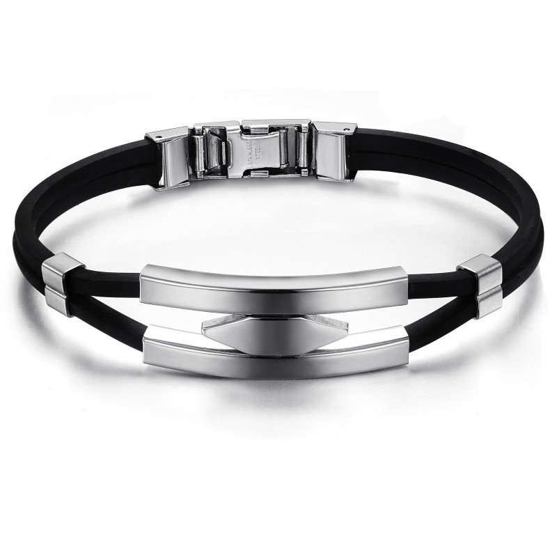 Armband Van Hoogwaardig Titanium En Siliconen