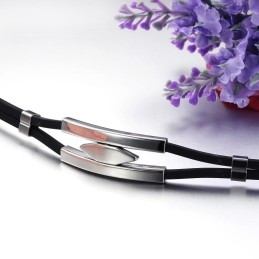 Armband Van Hoogwaardig Titanium En Siliconen