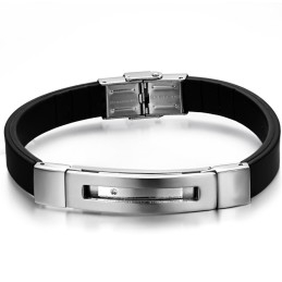 Uitstekende Kwaliteit Mannelijke Titanium Siliconen Armband