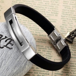 Uitstekende Kwaliteit Mannelijke Titanium Siliconen Armband
