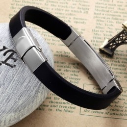Uitstekende Kwaliteit Mannelijke Titanium Siliconen Armband