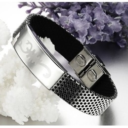 Stabiele Kwaliteit Scorpion Titanium Leren Armband
