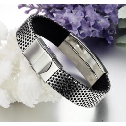 Stabiele Kwaliteit Scorpion Titanium Leren Armband